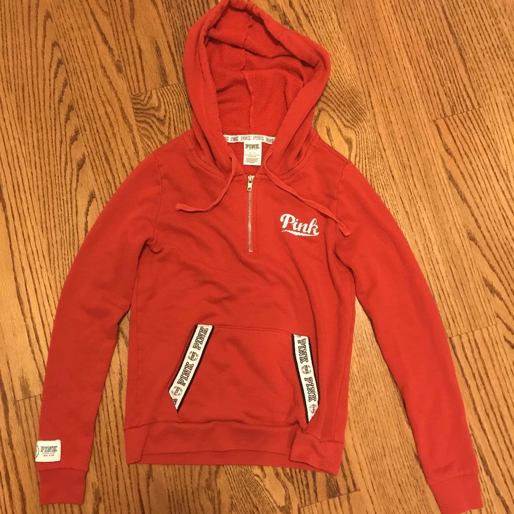 PINK (Victoria's Secret) Quarter-zip hoodie